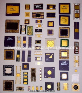 Gold electronic scrap 